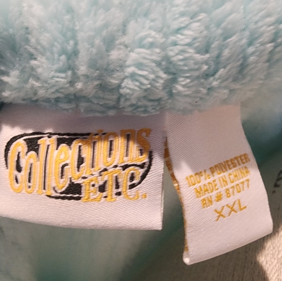 Vintage Light Blue 100% Polyester Shacket (House Coat) SZ XXL - Picture 6 of 6